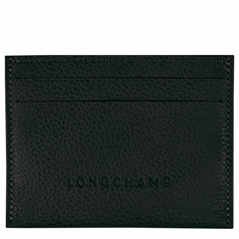 Porta Cartão Longchamp Le FOULONNÉ Masculino Pretas Brasil | L3218021001-