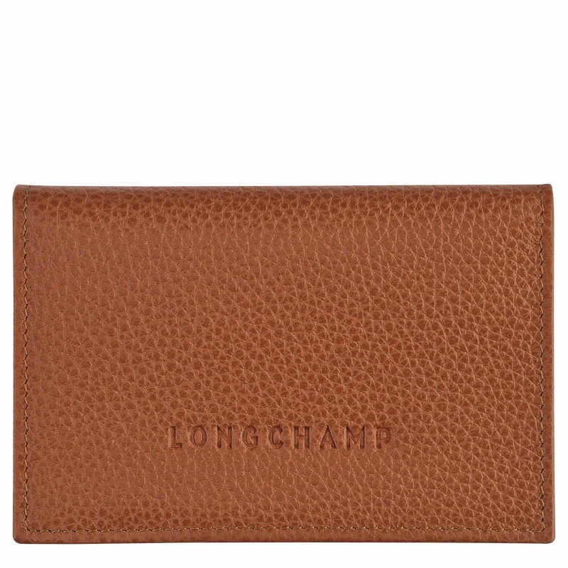 Porta Cartão Longchamp Le FOULONNÉ Masculino Caramel Brasil | L3243021121-