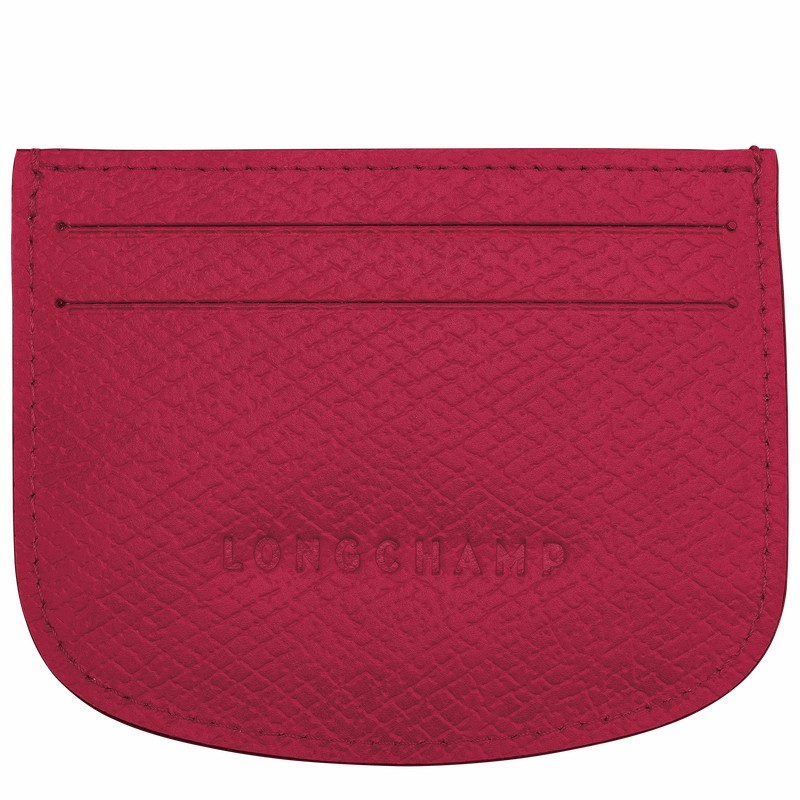 Porta Cartão Longchamp ÉPURE Feminino Fucsia Brasil | 30031HYZJ13