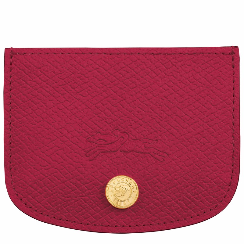 Porta Cartão Longchamp ÉPURE Feminino Fucsia Brasil | 30031HYZJ13