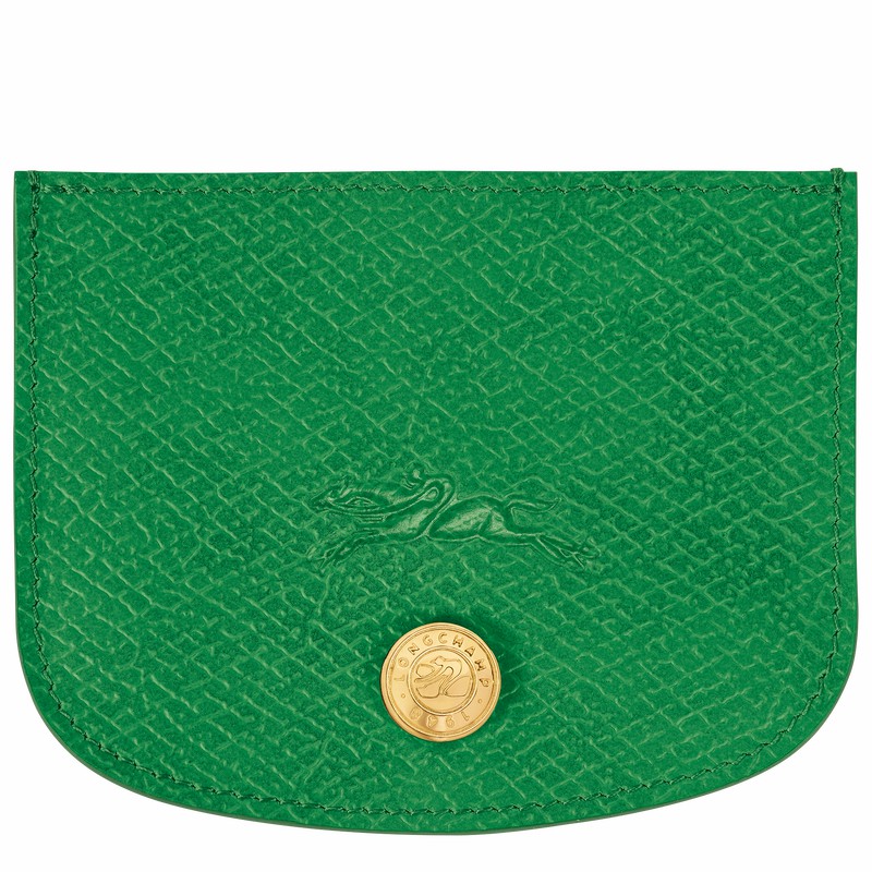 Porta Cartão Longchamp ÉPURE Feminino Verdes Brasil | 30031HYZ129