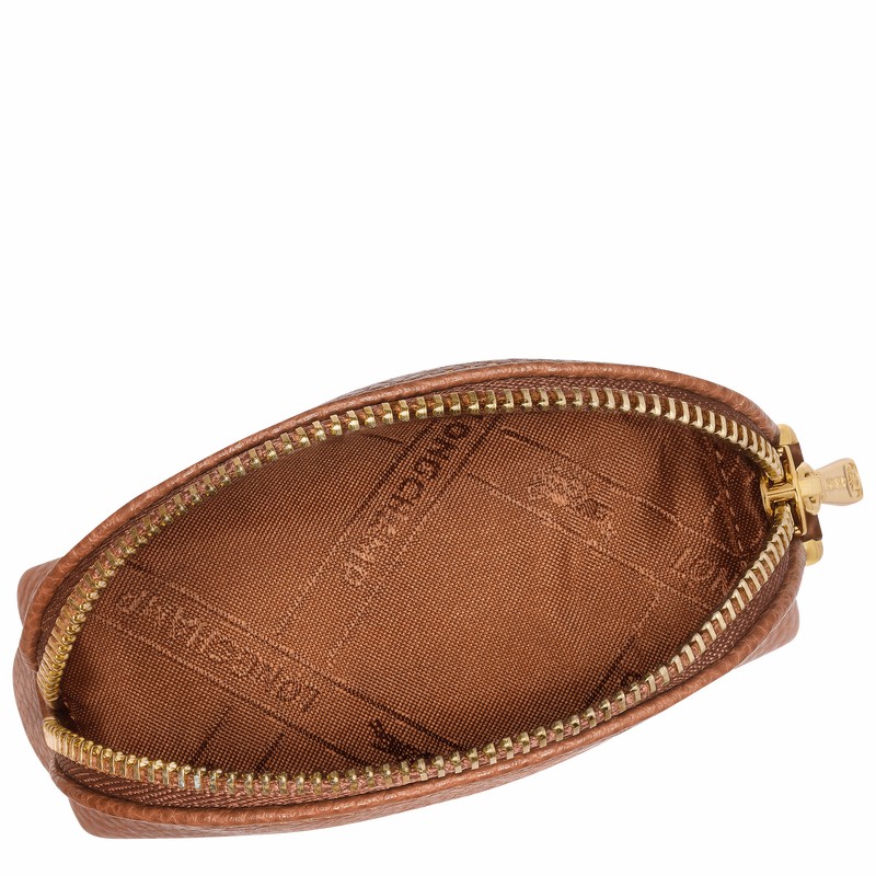 Porta Moedas Longchamp Le FOULONNÉ Feminino Caramel Brasil | L3686021121