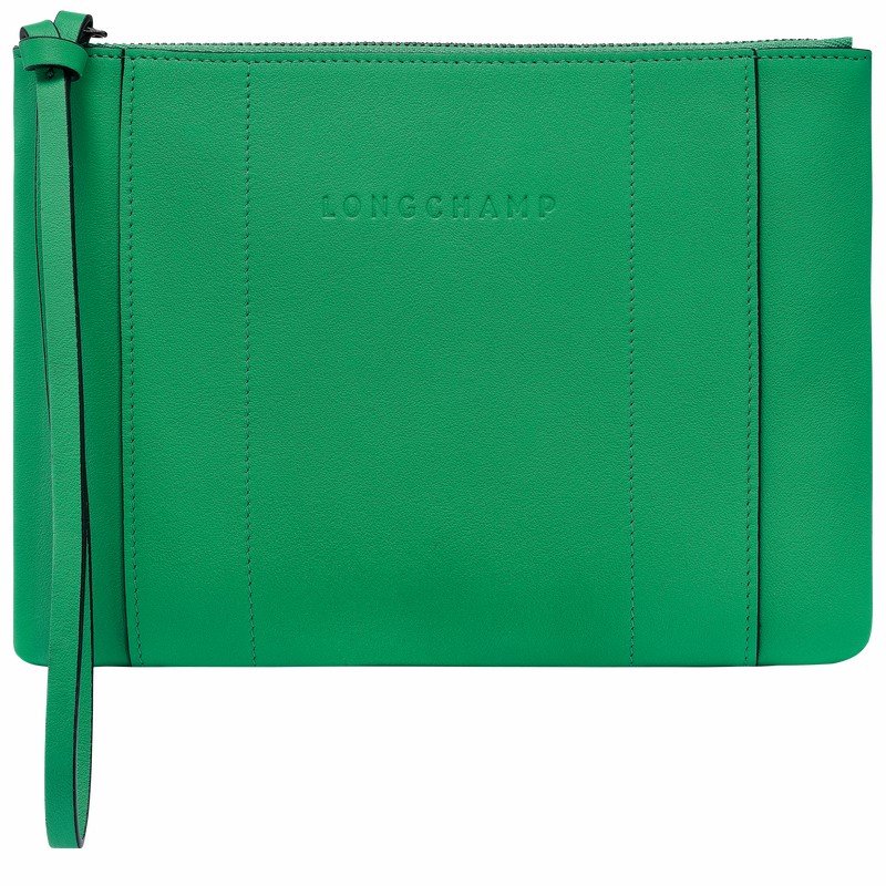 Pouches Longchamp 3D Feminino Verdes Brasil | 30032HCV129