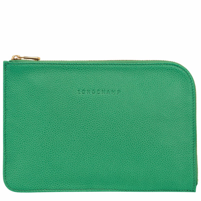 Pouches Longchamp Le FOULONNÉ Feminino Verdes Brasil | 30040021129