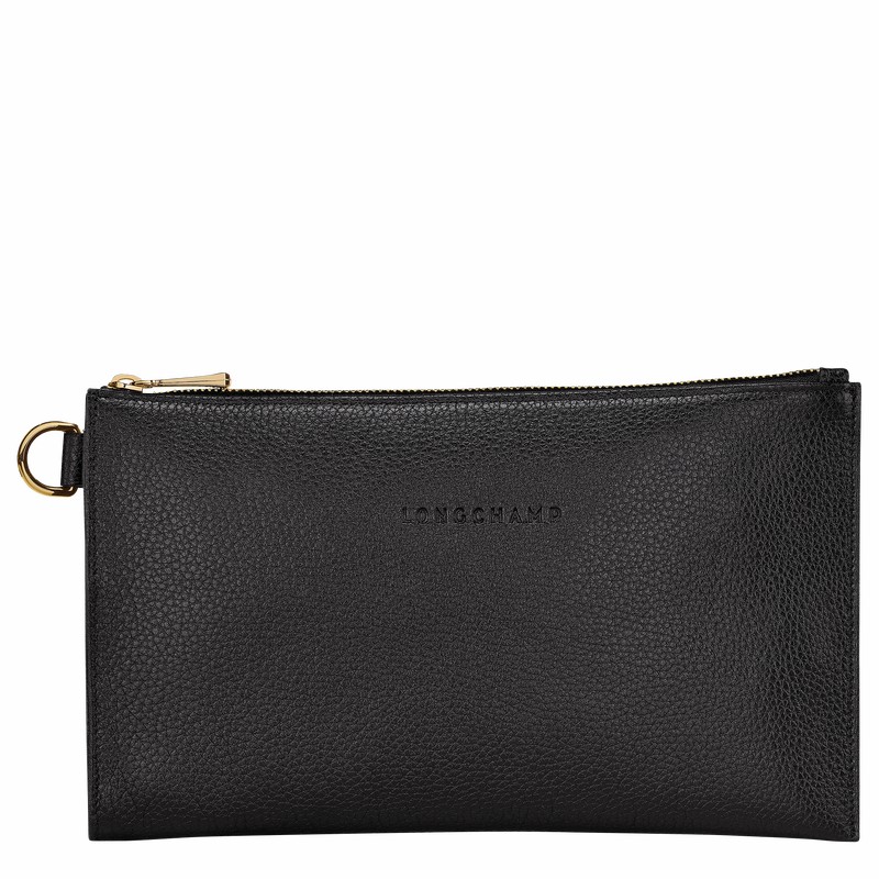 Pouches Longchamp Le FOULONNÉ Masculino Pretas Brasil | L2541021001-