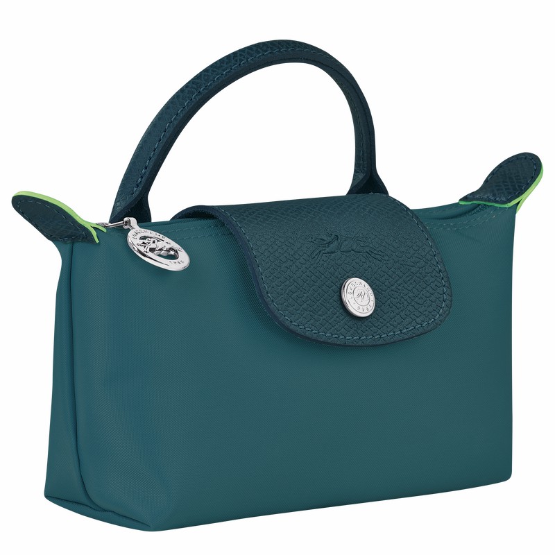 Pouches Longchamp Le Pliage Green Feminino Azul Claro Brasil | 34175919P89