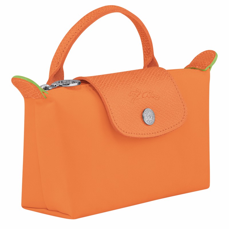 Pouches Longchamp Le Pliage Green Feminino Laranja Brasil | 34175919P54