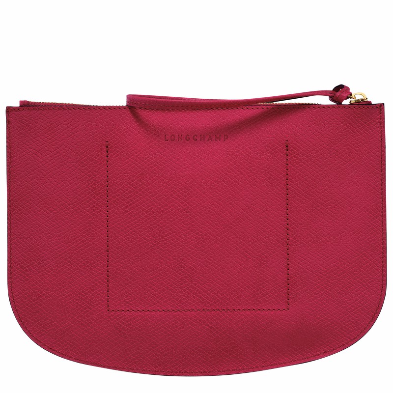 Pouches Longchamp ÉPURE Feminino Fucsia Brasil | 10250HYZJ13