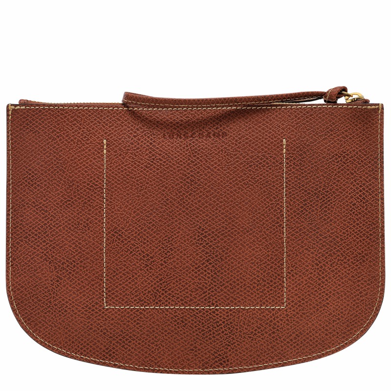 Pouches Longchamp ÉPURE Feminino Marrom Brasil | 10250HYZ035