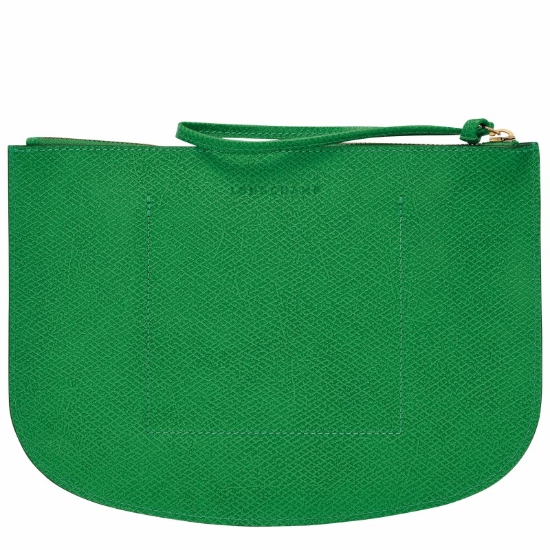 Pouches Longchamp ÉPURE Feminino Verdes Brasil | 10250HYZ129